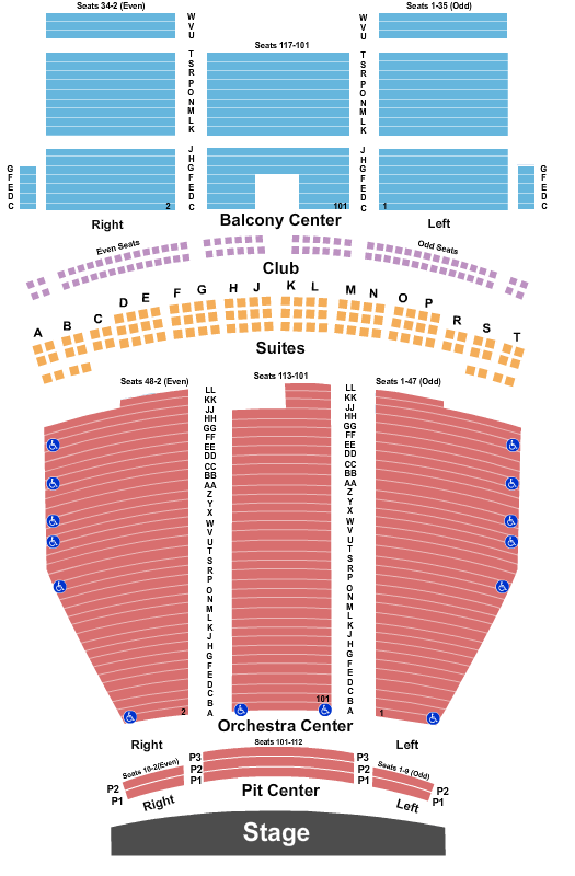 Saenger Theatre The Wiz Seating Chart